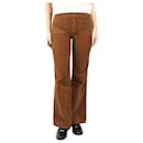 Brown corduroy trousers - size UK 8 - Autre Marque