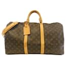 Louis Vuitton Keepall Bandouliere Monogram Boston Bag