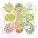 Hermès Carré 140 "LES DOMES CELESTES" Silk handkerchief in Orange