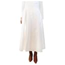 White cotton flared midi skirt - size M - Autre Marque