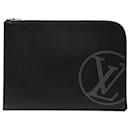 Pochete Jour GM Iniciais Círculo Taurillon Preto Louis Vuitton