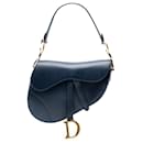 Dior Blue Smooth Calfskin Saddle Bag