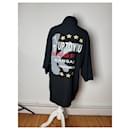 Vintage Kansai Yamamoto Short Sleeve Men’s Jacket Black White XL - Autre Marque