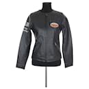 Black leather jacket - Autre Marque