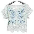 Diagram GRACE CONTINENTAL Embroidered Lace Top - Autre Marque