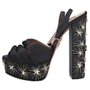 Black and gold star embellished heels - size EU 36 (UK 3) - Aquazzura