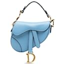 Dior Blue Micro Goatskin Saddle Bag