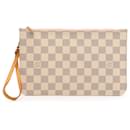 Pochete Louis Vuitton Damier Azur Branco Neverfull MM