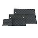 Conjunto de Pochetes Triplo Damier Graphite Alpha Louis Vuitton