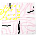 Écharpe en soie 100% Hermès en jaune