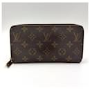 Louis Vuitton Zippy Wallet Brown PVC
