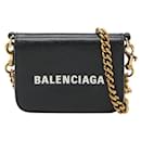 Balenciaga Chain Mini Wallet Leather Wallet