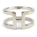 Anneau de foulard en palladium H. En Long d'Hermès