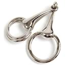 Anneau de foulard en argent Horsebit Hermès