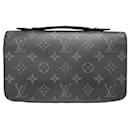 Louis Vuitton Monogram Eclipse Zippy XL Round Long Wallet