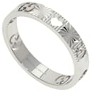 Gucci Icon Heart Band Ring in 18K White Gold