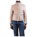 Pink reversible shearling jacket - size UK 6 - Autre Marque