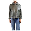 Olive reversible shearling jacket - size UK 6 - Autre Marque