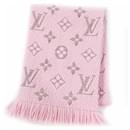 Louis Vuitton Monogram Pattern Wool and Silk Scarf