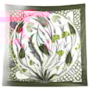 NEUF FOULARD HERMES CERAMIQUE OTTOMANE DE LAURENCE BOURTHOUMIEUX SOIE ROUGE - Hermès