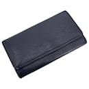 Vintage Black Epi Leather 4 Key Case Holder Pouch - Louis Vuitton