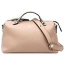 Fendi Brown Medium Bicolor Leather By The Way Satchel