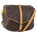 Louis Vuitton Saumur Handbag Monogram Canvas 35