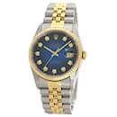Rolex 16233G Datejust Diamond Blue Gradient Wristwatch