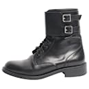 Black Patti combat boots - size EU 37 - Saint Laurent