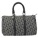 Christian Dior Vintage Trotter Boston Bag Canvas