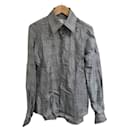 Comme des Garcons Glen Check Satin Shirt - Autre Marque