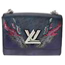 Louis Vuitton Epi Twist MM Navy Shoulder Bag