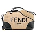 Fendi Brown Medium Raffia By The Way Satchel