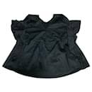 ADEAM Shoulder Cascade V Neck Drop Blouse - Autre Marque