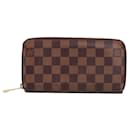 LOUIS VUITTON - Louis Vuitton Zippy wallet in ebony damier canvas