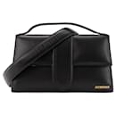 JACQUEMUS - Le Bambinou Shoulder Bag in Black Leather - Jacquemus
