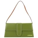 JACQUEMUS - Sac à épaule Le Bambino Long Jacquemus en cuir marron