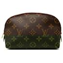 Louis Vuitton Brown Monogram Cosmetic Pouch PM