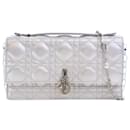 Dior Silver Mini Iridescent Metallic Lambskin Cannage My Dior Bag