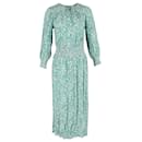 Rixo Marianna Floral-Print Crepe Maxi Dress in Green Viscose - Autre Marque