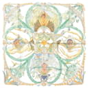 Hermès Carré 90 "AMAZONIA" Silk handkerchief in Blue