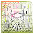 Hermès Carré 90 "BEAUTE COMPOSEE" Silk handkerchief in Orange