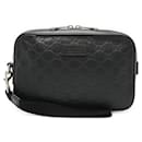 Gucci Leather Guccissima Clutch Bag