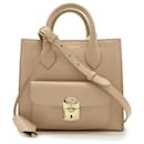 Balenciaga Padlock Mini Leather Handbag