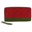 Louis Vuitton Zippy Wallet Red Leather