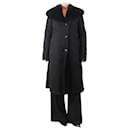 Black lambskin coat - size UK 12 - Autre Marque