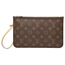 Louis Vuitton Brown Monogram Neverfull Pouch