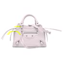 Balenciaga Yellow Mini Croc Embossed Calfskin Neo Classic City