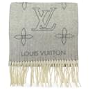 NEW VUITTON MAHINA FLIGHT M77903 GRAY CASHMERE SCARF - Louis Vuitton