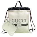 Gucci Sherry Backpack in White Leather